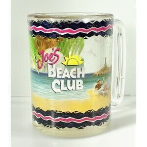 Vintage 1993 Joe Camel Joe's Beach Club Plastic Collectible Mug Cup